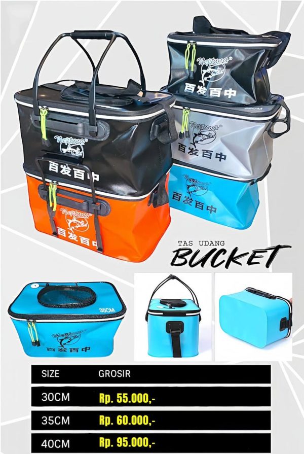 TAS UDANG HIDUP NEPTUNA BUCKET UNTUK MEMANCING TERSEDIA UKURAN 30CM, 35CM DAN 40CM - Gambar 13