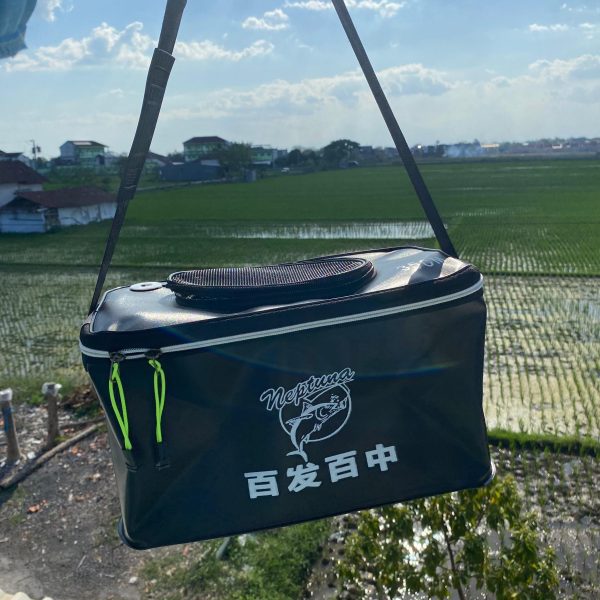 TAS UDANG HIDUP NEPTUNA BUCKET UNTUK MEMANCING TERSEDIA UKURAN 30CM, 35CM DAN 40CM - Gambar 6