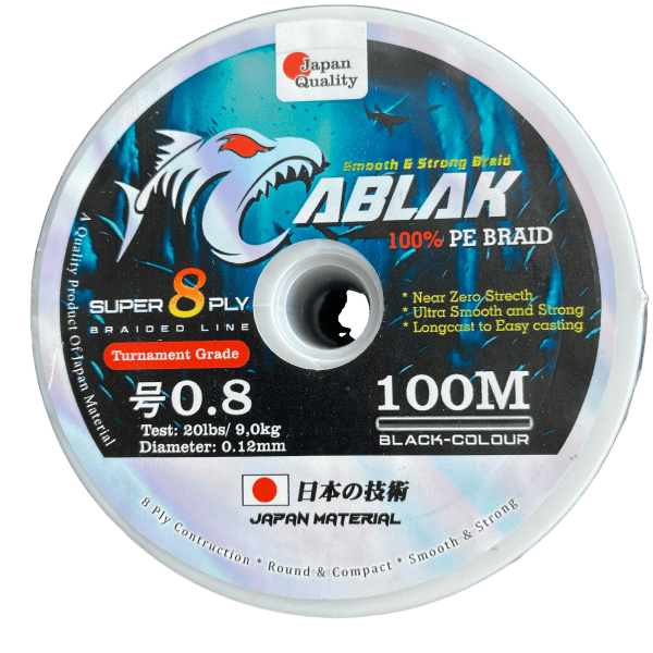 Benang PE X8 CABLAK 100m Multi Colour & Black Colour Super Smoth Conection - Gambar 10