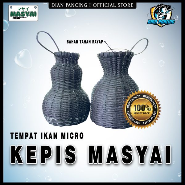 Kepis Masyai /Koja ikan/wadah ikan Ukuran S M L  bahan tali strapping