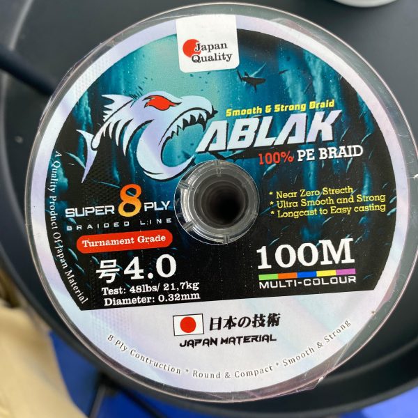 Benang PE X8 CABLAK 100m Multi Colour & Black Colour Super Smoth Conection - Gambar 3