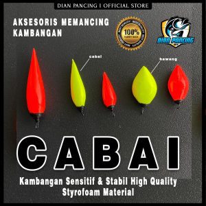 KAMBANGAN CABE BAWANG ISI 10 PCS PELAMPUNG/ KIMPUL HIGH QUALITY SENSITIF DAN STABIL