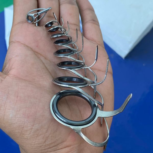 RING SET 2 KAKI BOSEG 2K BTSG Stainless Steel Keramik halus untuk joran pancing - Gambar 8