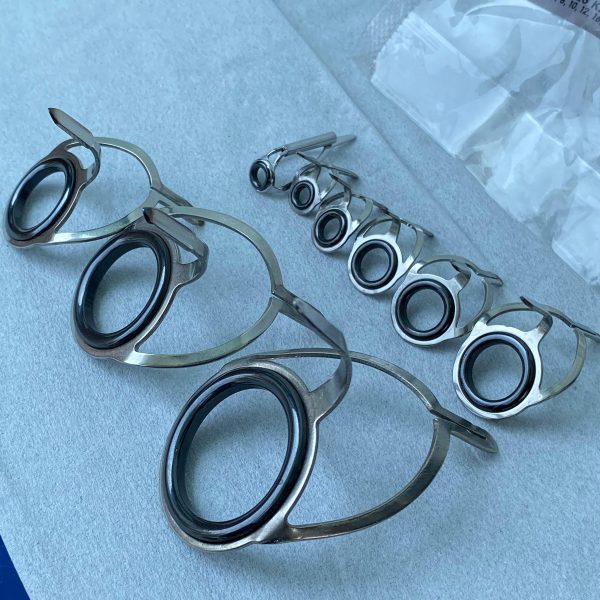 RING SET 2 KAKI BOSEG 2K BTSG Stainless Steel Keramik halus untuk joran pancing - Gambar 6