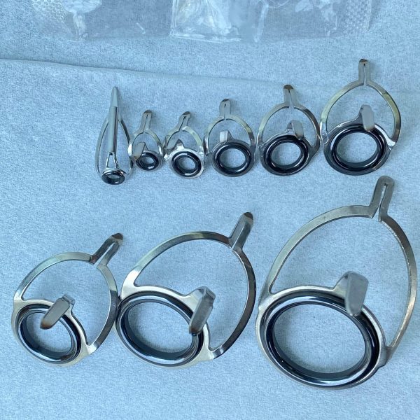 RING SET 2 KAKI BOSEG 2K BTSG Stainless Steel Keramik halus untuk joran pancing - Gambar 3