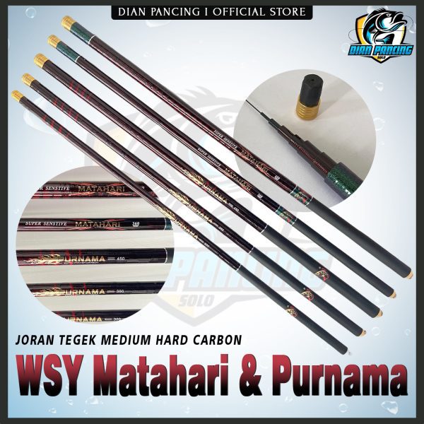 Joran Tegek WSY Matahari dan Purnama Medium Hard polosan
