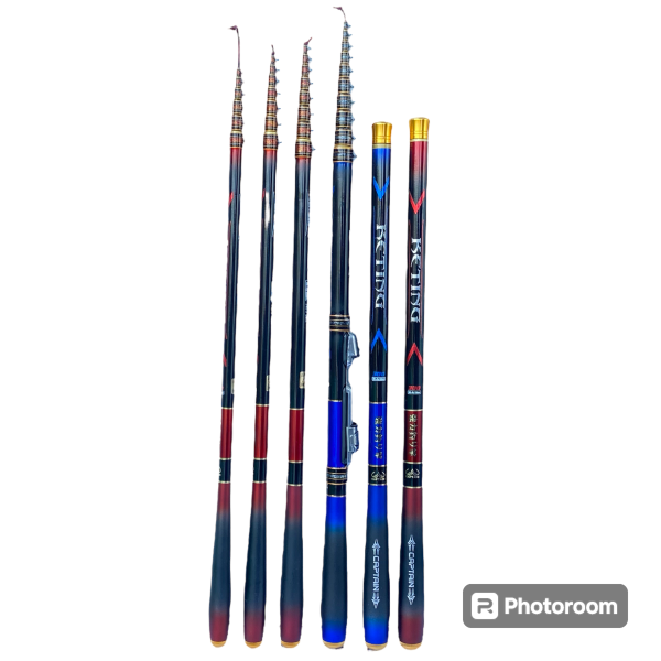 Joran Tegek Captain KETING Ros Pendek Carbon Pole Strong Nano Hi Carbon Action Medium Hard pancing - Gambar 4