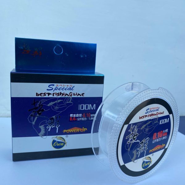 SENAR Pancing ORCA Special Power Up 100M Warna Putih Bening Kuat Anti Keriting - Gambar 5