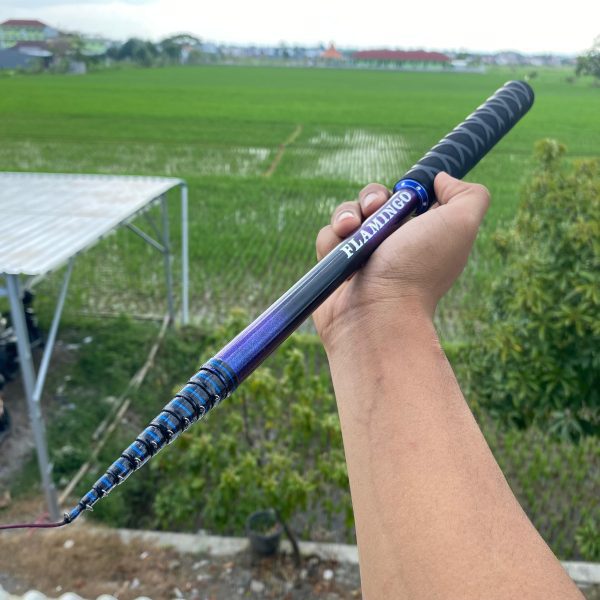 Joran Pancing Tegek Set Kolong Flamingo Ruas Pendek Handle Busa Eva Medium Action - Gambar 7