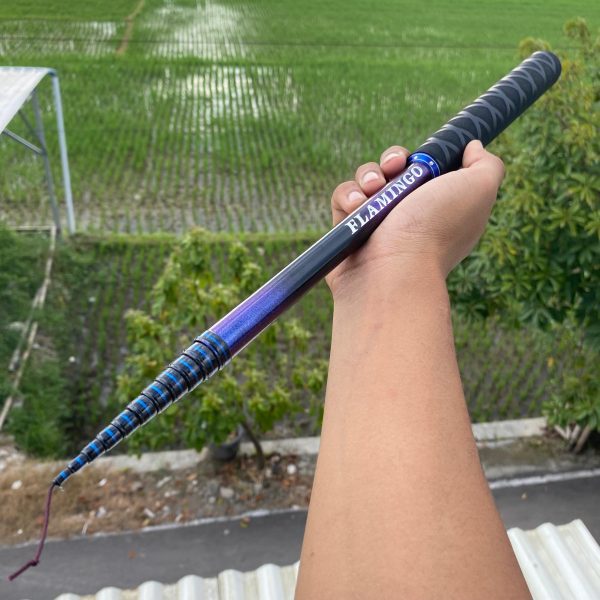 Joran Pancing Tegek Set Kolong Flamingo Ruas Pendek Handle Busa Eva Medium Action - Gambar 5