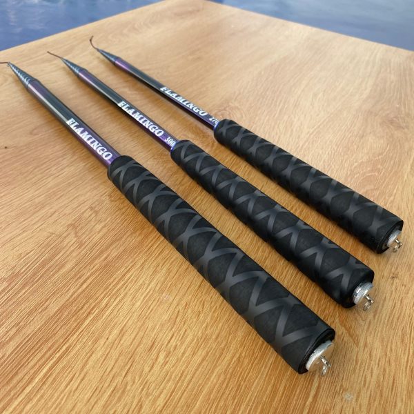 Joran Pancing Tegek Set Kolong Flamingo Ruas Pendek Handle Busa Eva Medium Action - Gambar 3