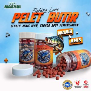 Umpan Pelet Butir Masyai Special Amis dan Wangi 50gram Gacor Buat Mancing Segala Jenis Ikan Pancing