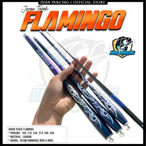 Joran Tegek Flamingo Action Medium Material Carbon Ruas Pendek 180, 210, 240, 270, 300 dan 360cm tegek