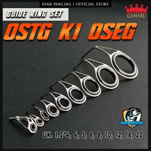 RING SET 1 KAKI  OSTSG K1 OSEG Stainless Steel Keramik halus untuk ring joran pancing
