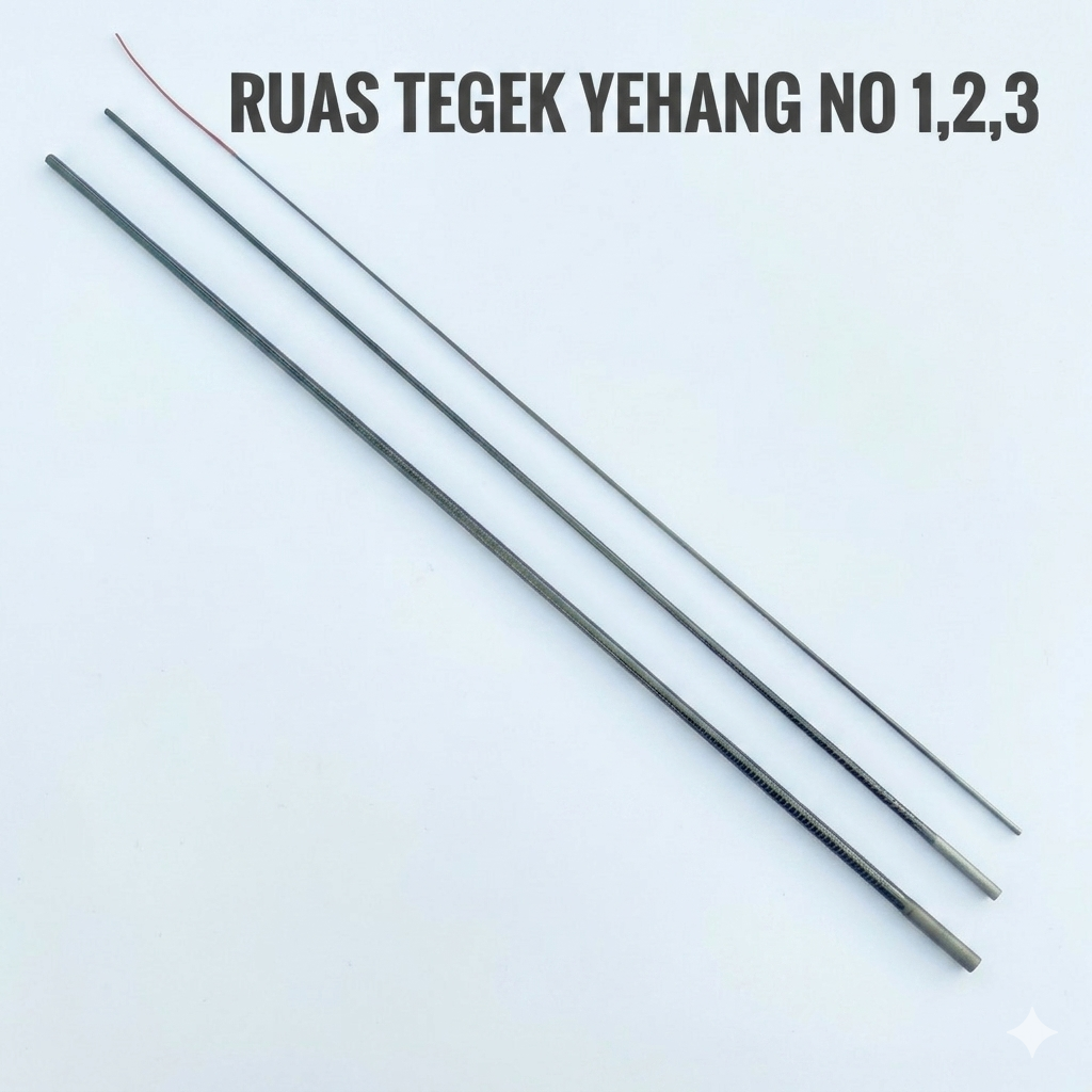 Spare Part Tegek Yehang Super Ruas No. 1, 2, 3 Original Bahan Carbon Lentur