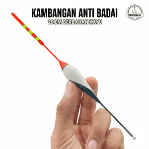 Pelampung pancing Anti badai 15cm dan 20cm kayu super sensitif Kambangan pancing