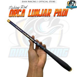 JORAN TEGEK ORCA LUNJAR PADI ROD MICROFISHING RUAS PENDEK SPEK LENTUR BERBAHAN CARBON