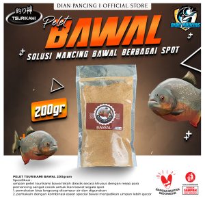 Pelet Tsurikami Bawal Aroma Amis isi 200gram Special mancing bawal