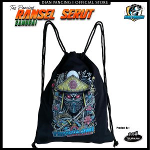 TAS PUNGGUNG SERUT TSURIKAMI SAMURAI Multi Fungsi String bag buat mancing