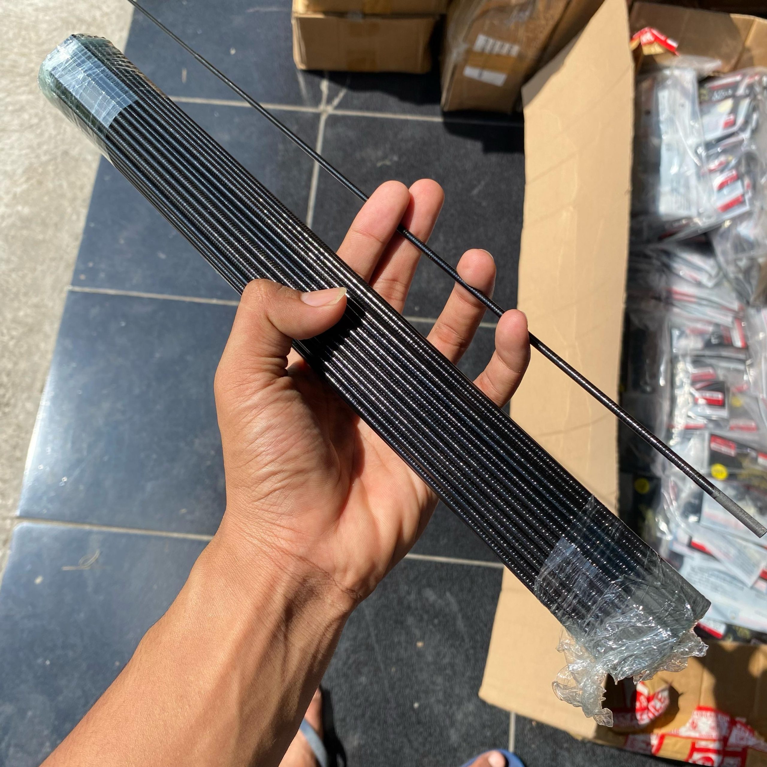 Spare Part Tegek Yehang Super Ruas No. 1, 2, 3 Original Bahan Carbon Lentur - Gambar 5