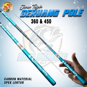 Joran Tegek Haizhen Beruang Pole Carbon Lentur 360 dan 450
