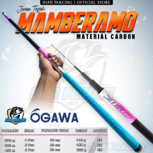 Joran Tegek Ogawa Mamberamo 270 300 360 450 Action 6H Kaku Kuat bahan carbon ruas panjang