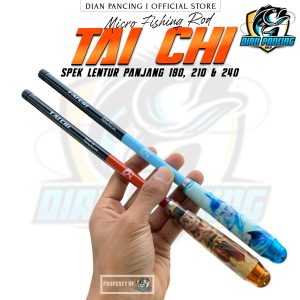 Joran tegek Tai Chi Ros Pendek High Carbon Lentur dan Ringan