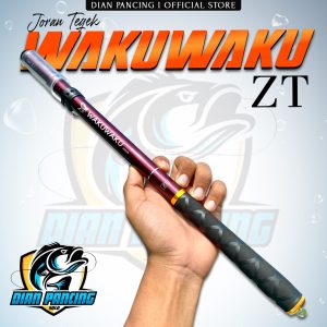 Joran Tegek WSY Wakuwaku ZT Carbon Action medium kaku Panjang ruas 40cm Uk 270/300/360/450