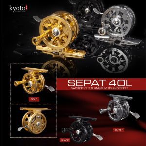 Reel Tokos Kyoto Sepat 40L Body Full Metal Anti Karat Kuat putaran halus kuat
