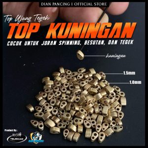 Top Ujung Tegek Bahan Kuningan Ukuran Kecil Berkualitas Untuk mancing