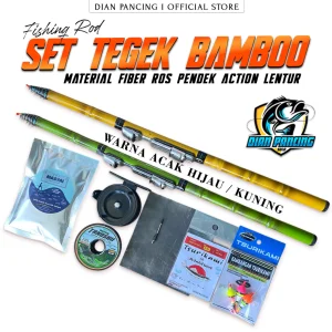 Tegek Set Lengkap Bamboo 270 Ros Pendek Fiber lentur