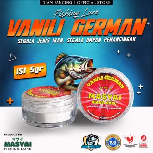 Vanili Jerman Masyai Biang Susu Bubuk Kemasan Ekonomis Wangi Tajam 3gram campuran umpan pancing