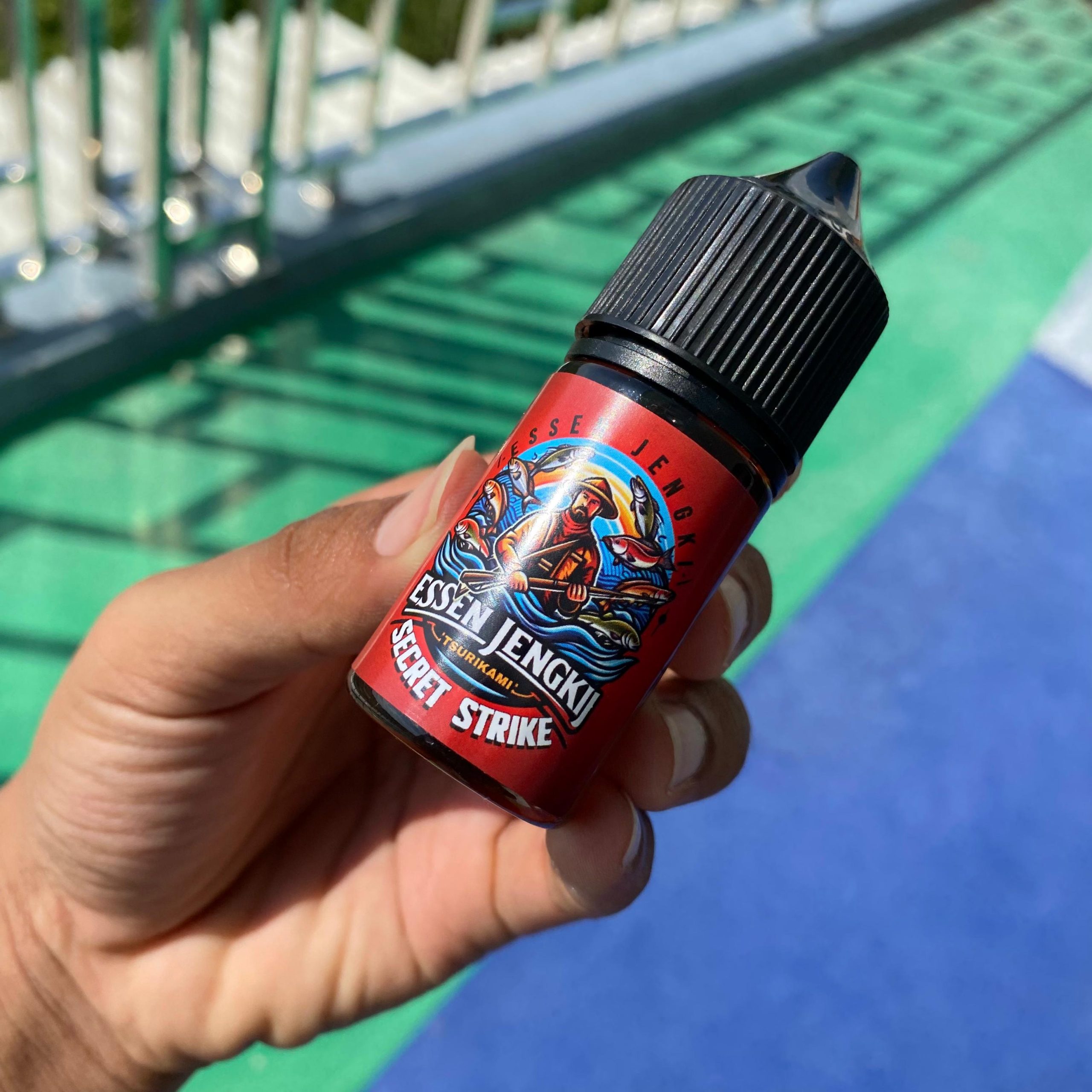 Essen Jengki Secret Strike Tsurikami 30ml Aroma Amis untuk Media Lumut Cacing - Gambar 7