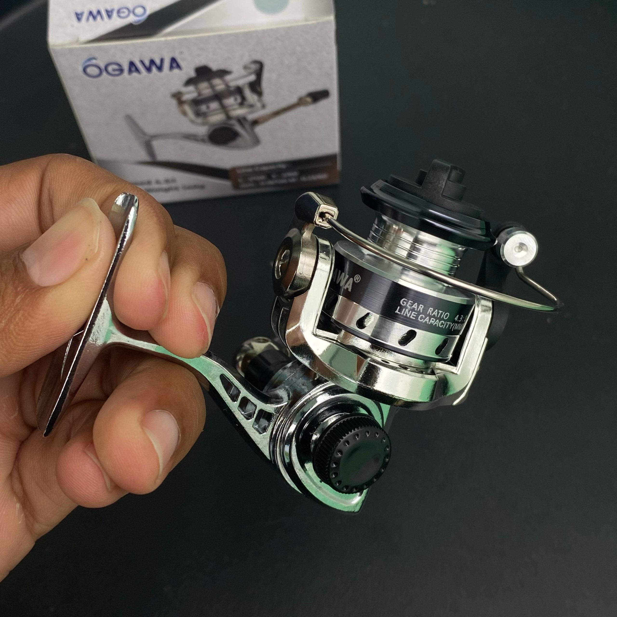 Reel Pancing Ogawa Cilik 100 Mini Reel Full Besi Kuat - Gambar 4