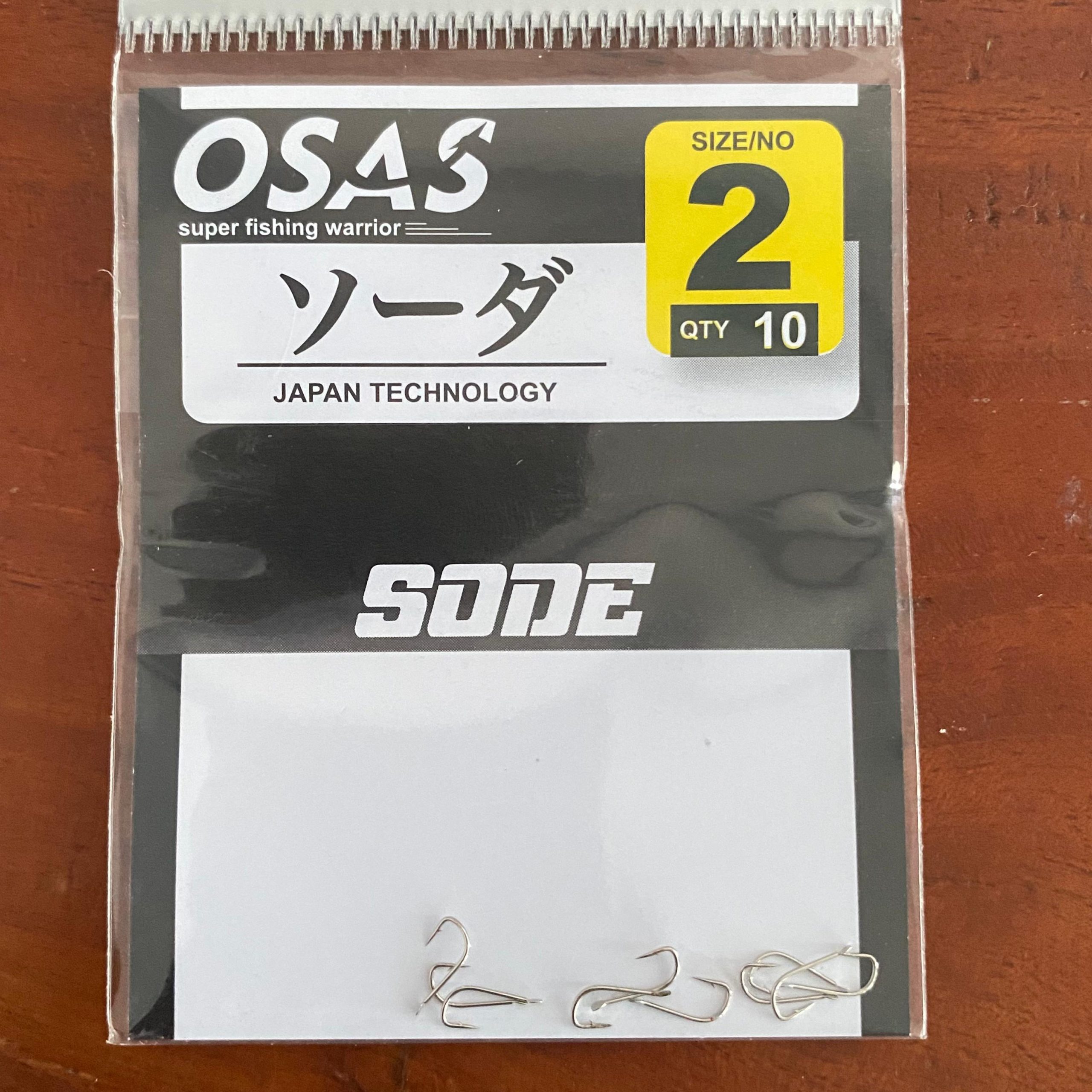 OSAS Kail Micro Fish Osas Sode D11001 Tanpa Lubang High Carbon Hook Ikan Lure Umpan Size 0.3-13 Japan Technology Bahan Nickel 10pcs - Gambar 4