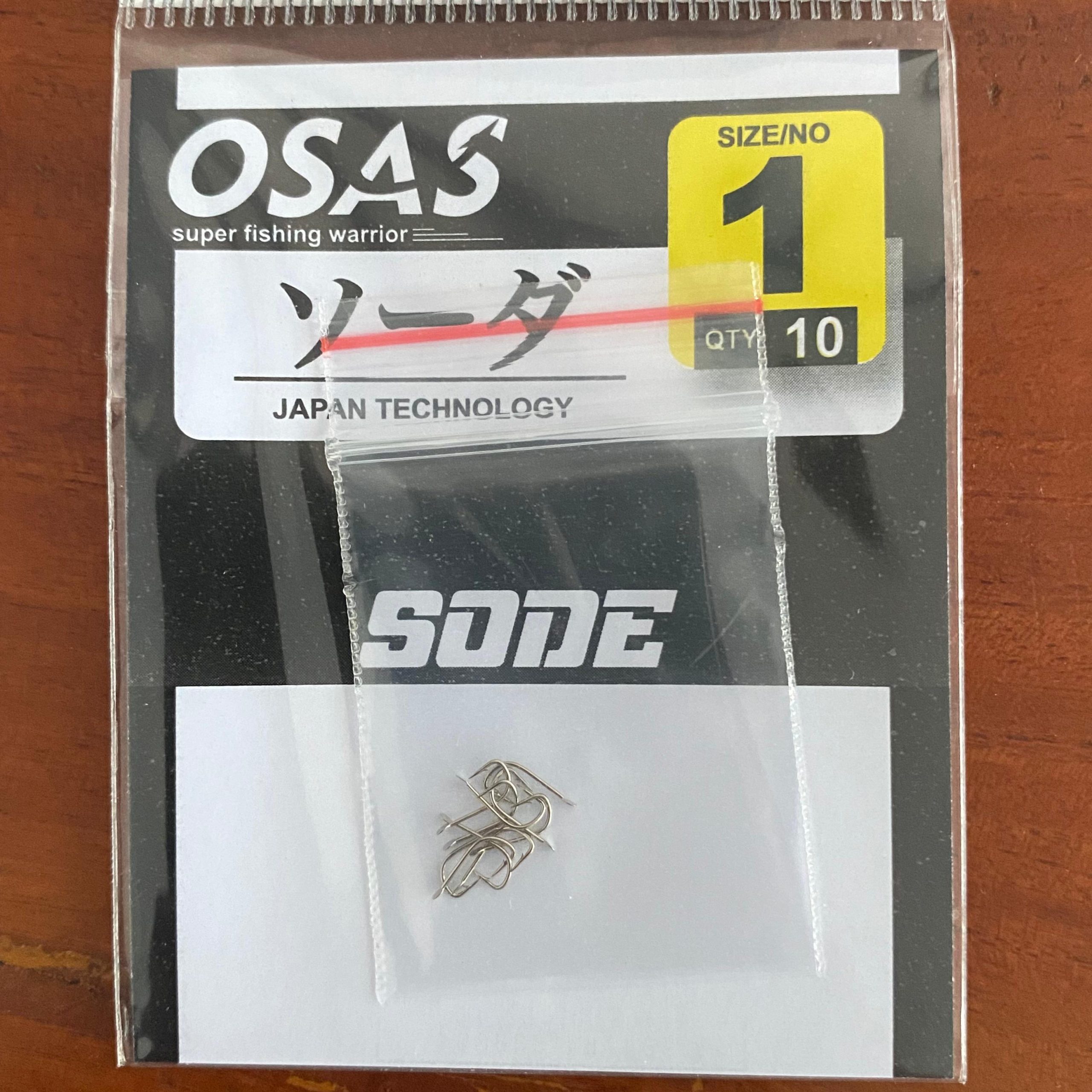 OSAS Kail Micro Fish Osas Sode D11001 Tanpa Lubang High Carbon Hook Ikan Lure Umpan Size 0.3-13 Japan Technology Bahan Nickel 10pcs - Gambar 3