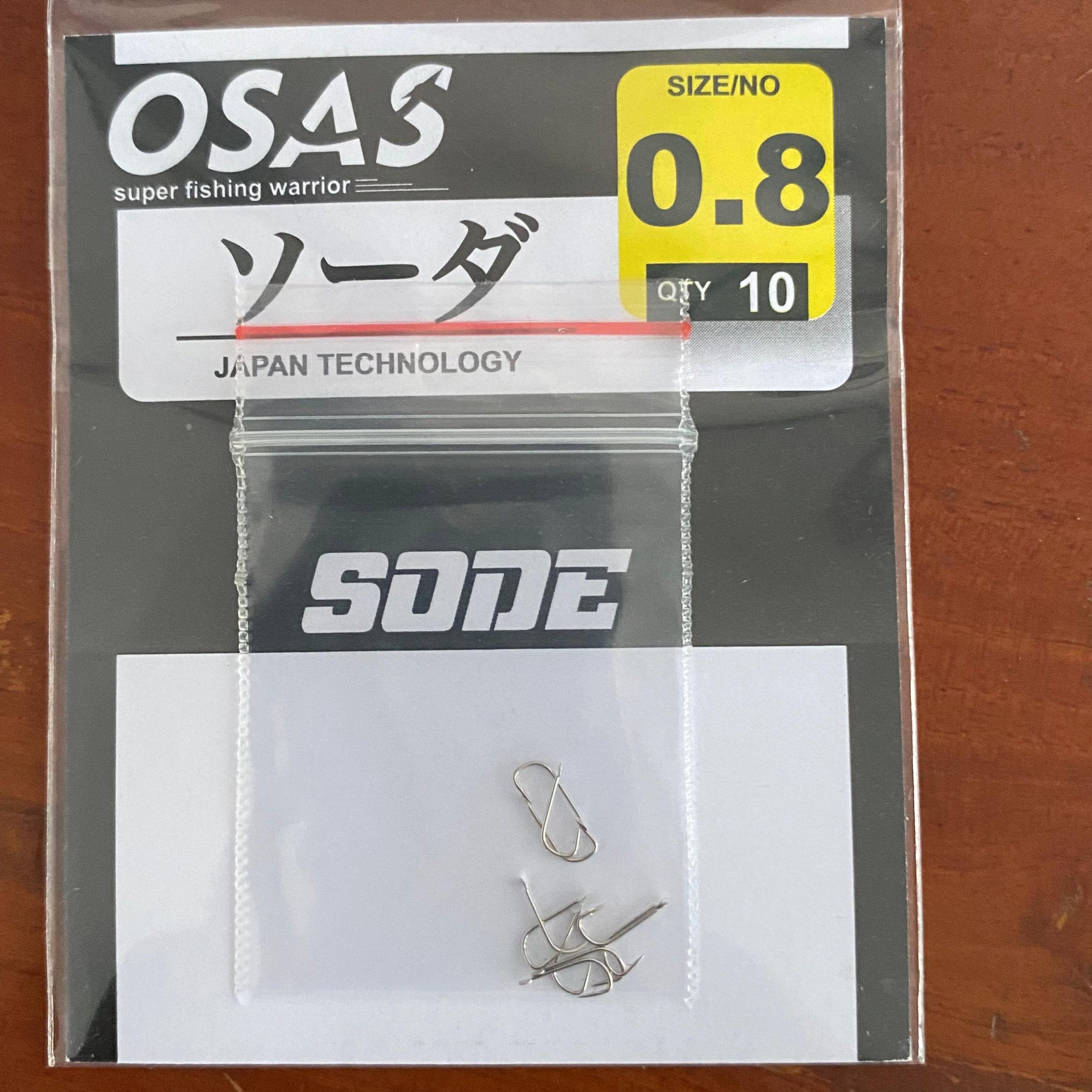 OSAS Kail Micro Fish Osas Sode D11001 Tanpa Lubang High Carbon Hook Ikan Lure Umpan Size 0.3-13 Japan Technology Bahan Nickel 10pcs - Gambar 6