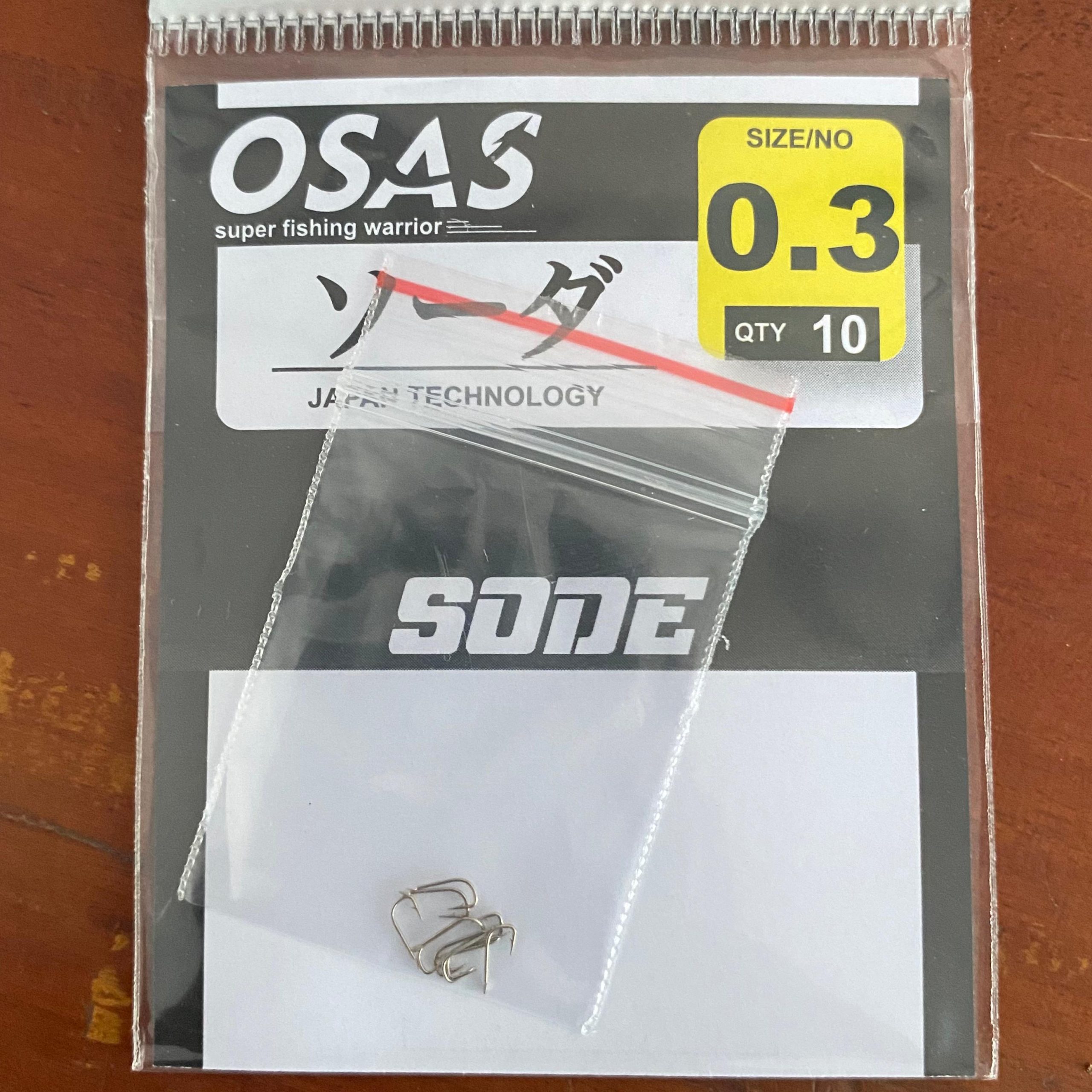 OSAS Kail Micro Fish Osas Sode D11001 Tanpa Lubang High Carbon Hook Ikan Lure Umpan Size 0.3-13 Japan Technology Bahan Nickel 10pcs - Gambar 8