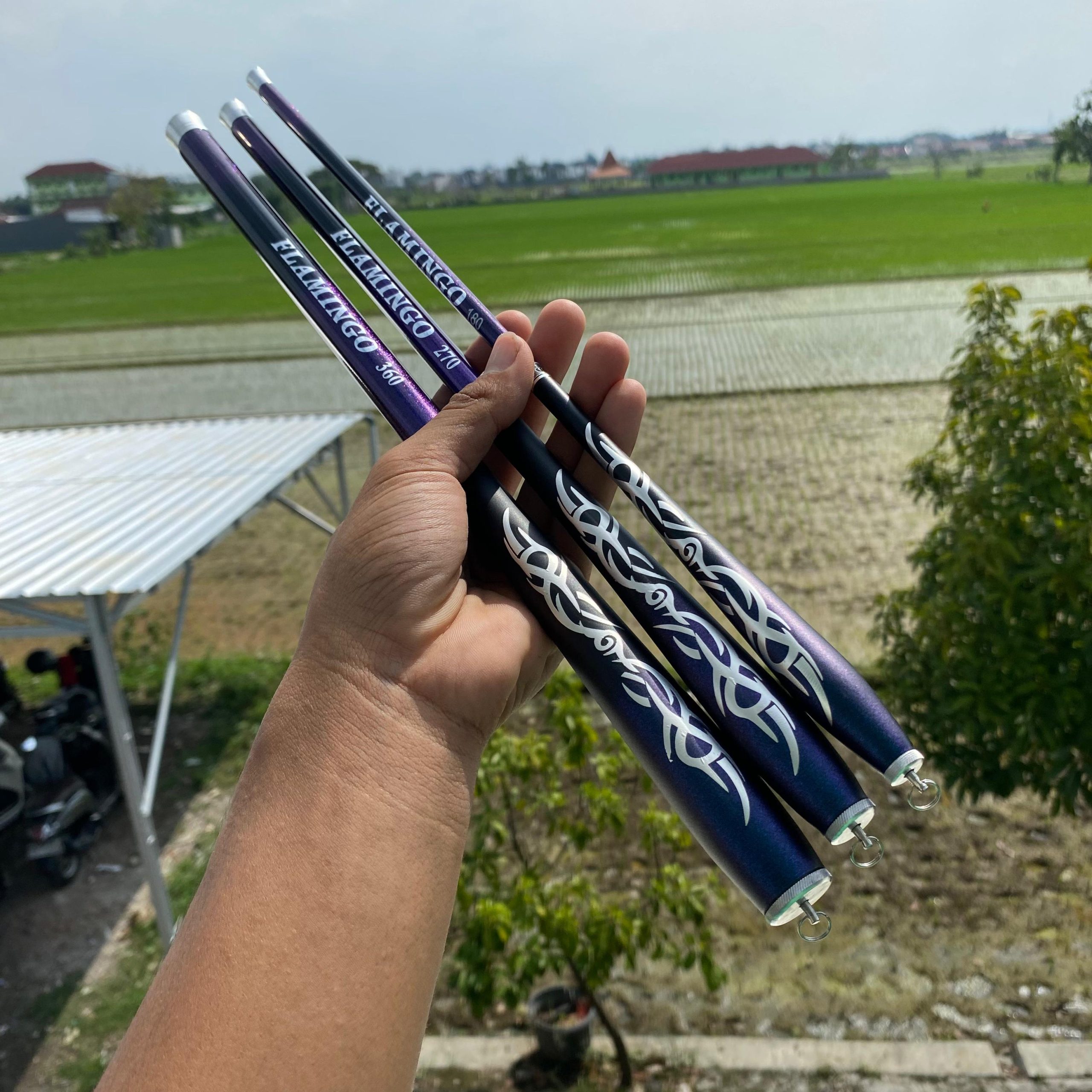 Joran Tegek Flamingo Action Medium Material Carbon Ruas Pendek 180, 210, 240, 270, 300 dan 360cm tegek - Gambar 4