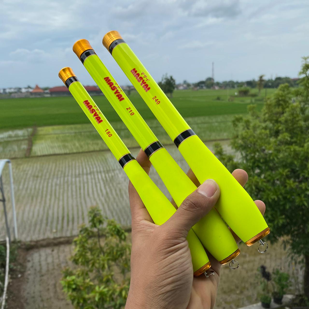 Joran Tegek Masyai Mini Hard Action Bahan Carbon High Quality Panjang Ruas mulai 23cm - Gambar 5