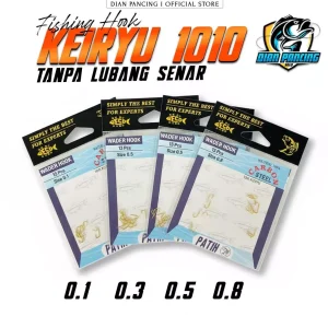 Kail Patih Carbon Steel 1010 KEIRYU Tanpa lubang senar isi 13 pcs