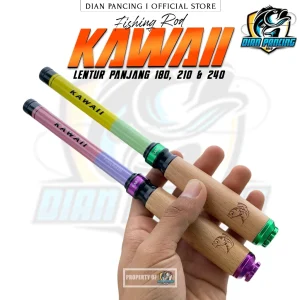 Joran Tegek Micro Fishing Rod Ruas 22cm High Carbon Ringan dan Lentur