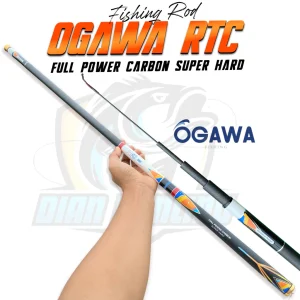 Joran Pancing Tegek Ogawa RTC Full Power Carbon Super Hard Action Kaku Kuat ruas panjang
