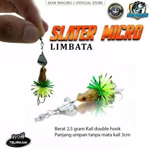 Slater Micro Limbata Tsurikami 3cm umpan casting mini 2.5 gram