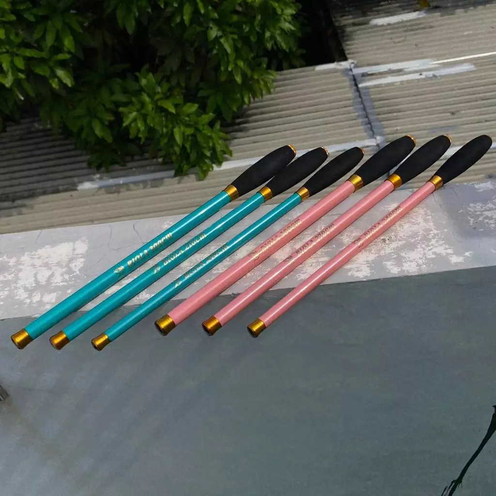Tegek CARBON BIOLA Fishing Rod Handel Spon Eva Ros Pendek Medium Action - Gambar 3