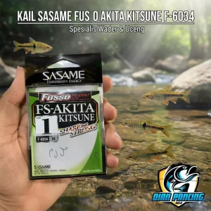 Kail SASAME FUSSO AKITA KITSUNE F-603A Tanpa Lubang Senar Original