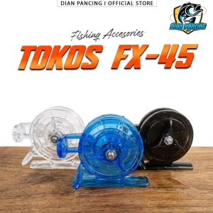 Tokos Reel Tegek FX-45 Bening Biru dan Hitam Untuk Memancing