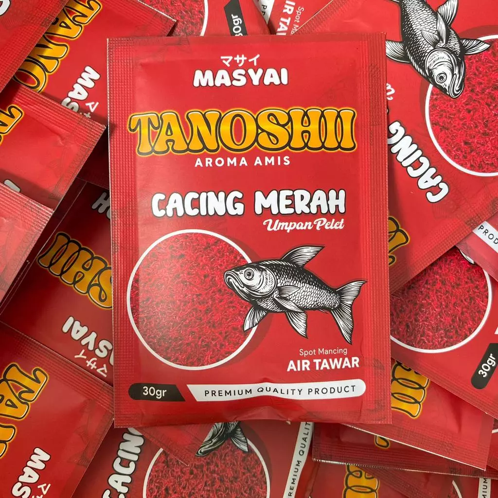 Tanoshii Serbuk Cacing Merah Umpan Pancing Ikan Praktis Cocok Untuk Segala Jenis Ikan 30g - Gambar 8