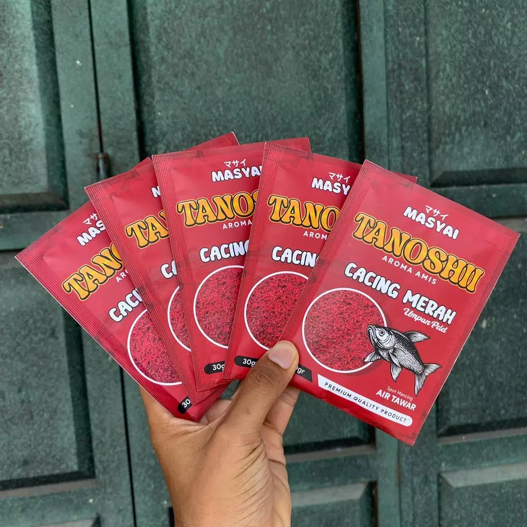 Tanoshii Serbuk Cacing Merah Umpan Pancing Ikan Praktis Cocok Untuk Segala Jenis Ikan 30g - Gambar 3