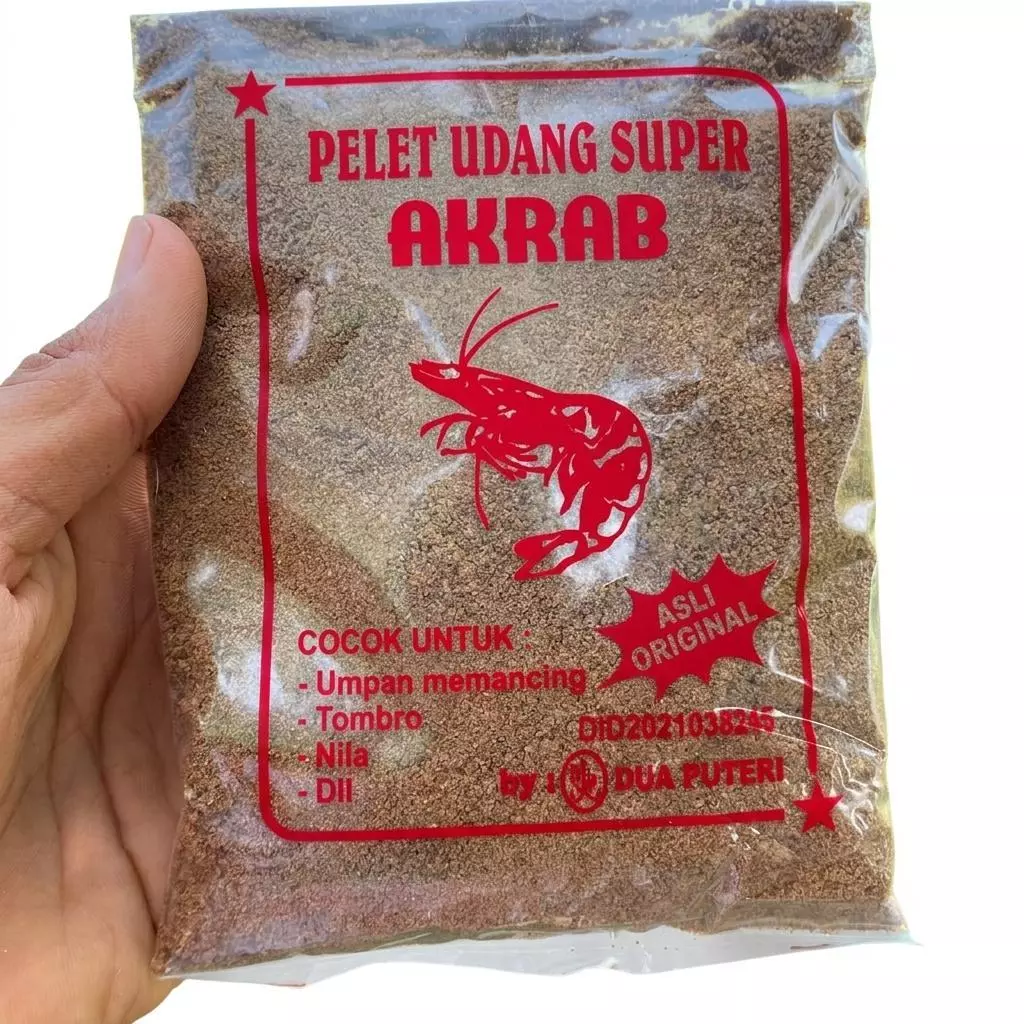 Umpan Pelet Udang Akrab 220gr - Original by Dua Puteri